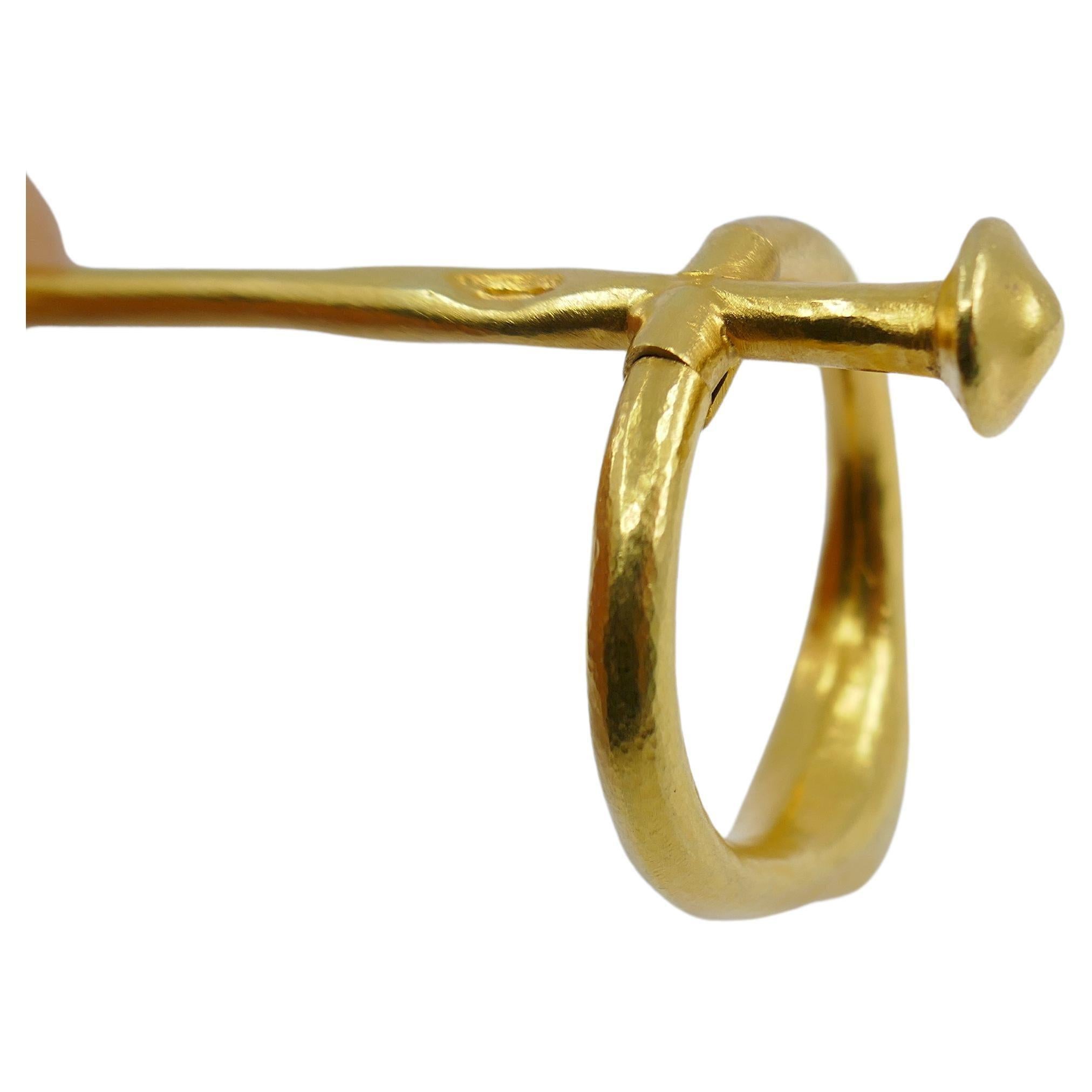 Ilias Lalaounis 18k Gold Abstract Pendulum Pendant 1
