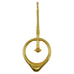 Ilias Lalaounis 18k Gold Abstract Pendulum Pendant