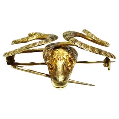 Ilias Lalaounis 18k Gold Ram Pendant