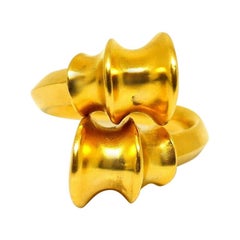 Ilias Lalaounis 18 Karat Yellow Gold Bypass Ring