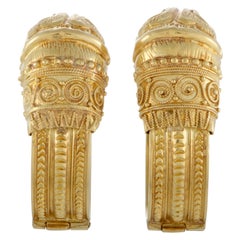 Ilias Lalaounis 18 Karat Yellow Gold Clip-On Earrings Ilias Lalaounis 18 Karat Yellow Gold Clip-On Earrings