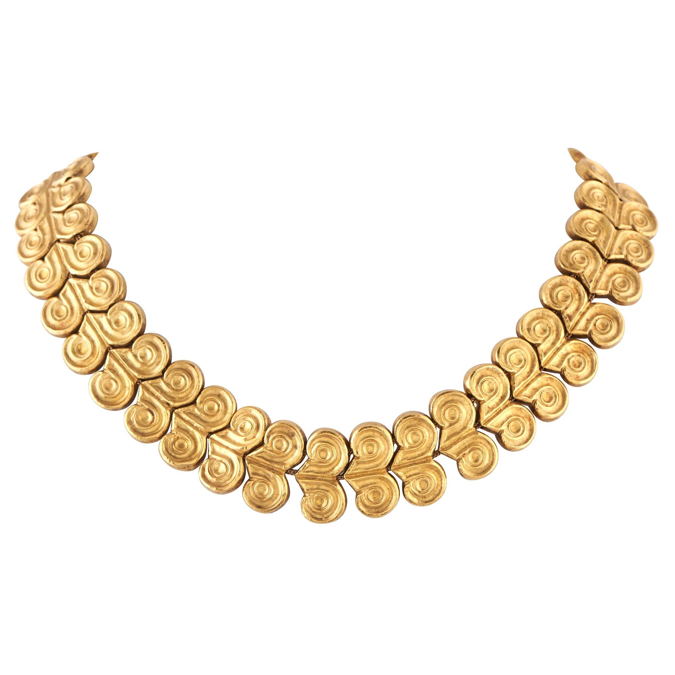 Ilias Lalaounis Halskette aus 18 Karat Gelbgold mit Widderhorn