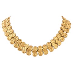 Ilias Lalaounis Halskette aus 18 Karat Gelbgold mit Widderhorn
