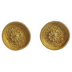 Ilias Lalaounis - Boucles d'oreilles à clip en or jaune 18 carats - Revive étrusque