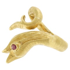 Ilias Lalaounis 18kt Yellow Gold Serpent Ring