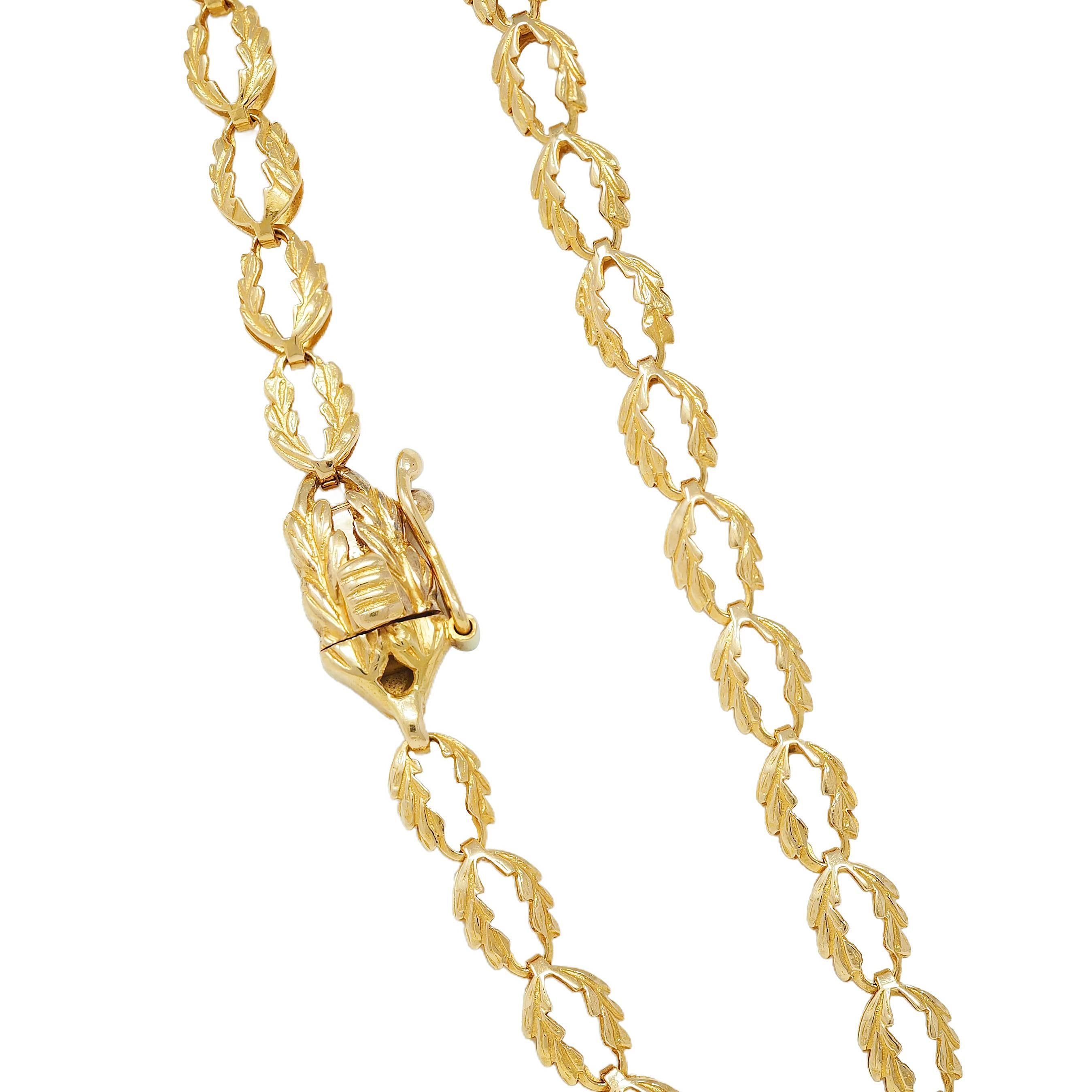 Ilias LaLaounis 1970's Sodalite 18K Gold Vintage Horse Pendant Station Necklace For Sale 6