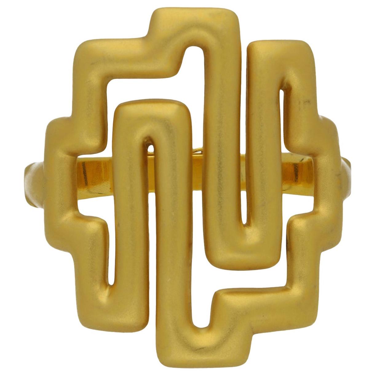 Ilias Lalaounis 22 Carat Yellow Gold with Brushed Finish Bracelet, circa 1977