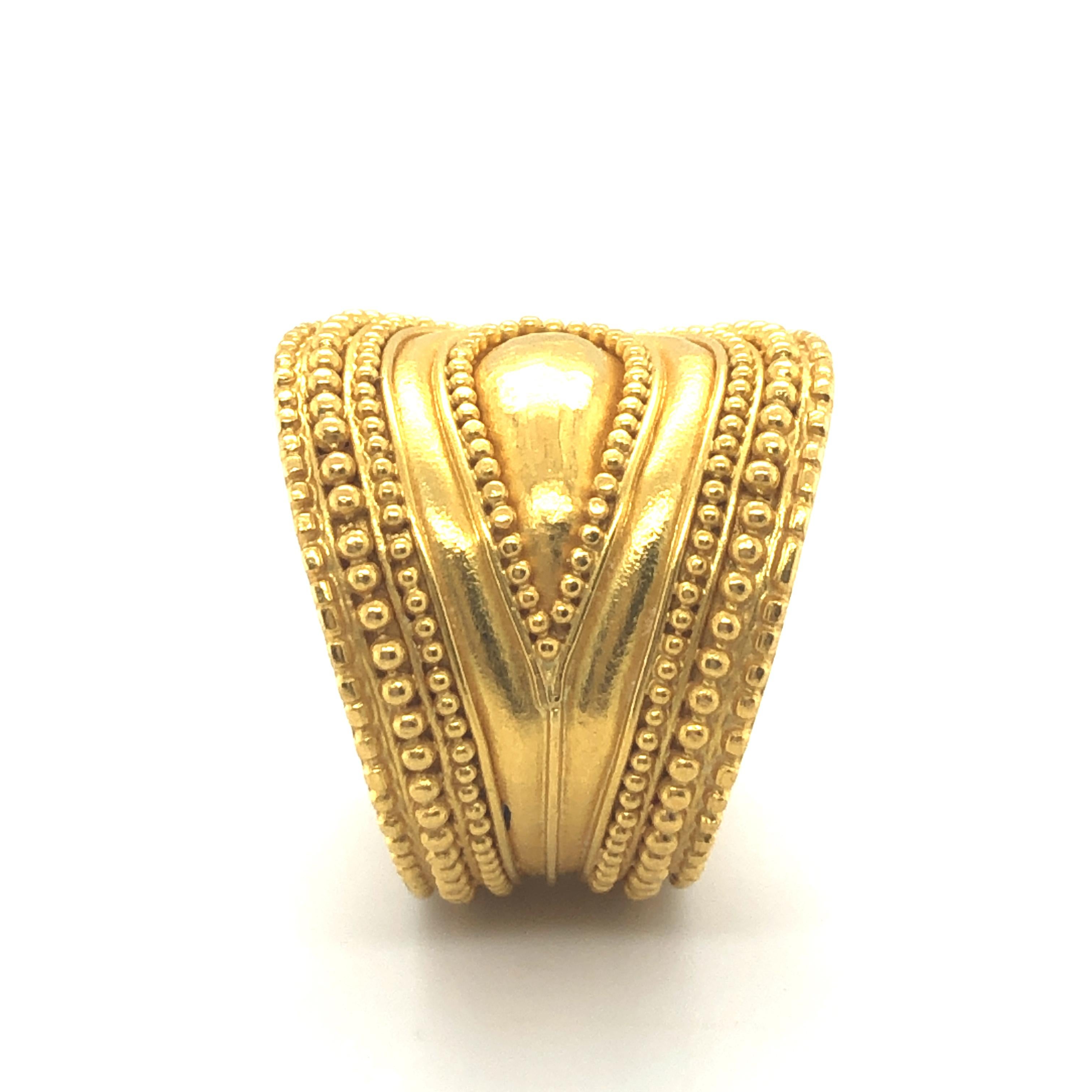 Ilias Lalaounis Buckle Ring in 18 Karat Yellow Gold 3