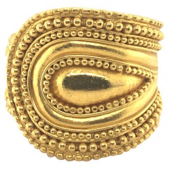 Ilias Lalaounis Buckle Ring in 18 Karat Yellow Gold