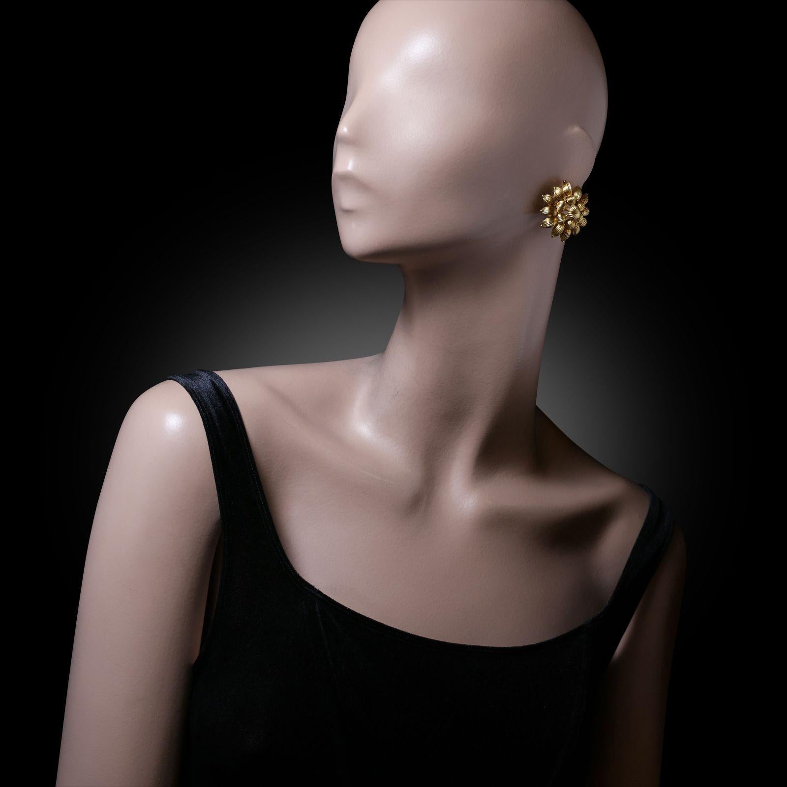 Women's Ilias Lalaounis 'Byzantine' Earrings in 18 Carat Gold, circa 1970s