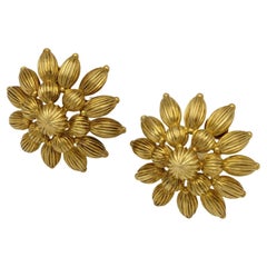 Ilias Lalaounis 'Byzantine' Earrings in 18 Carat Gold, circa 1970s