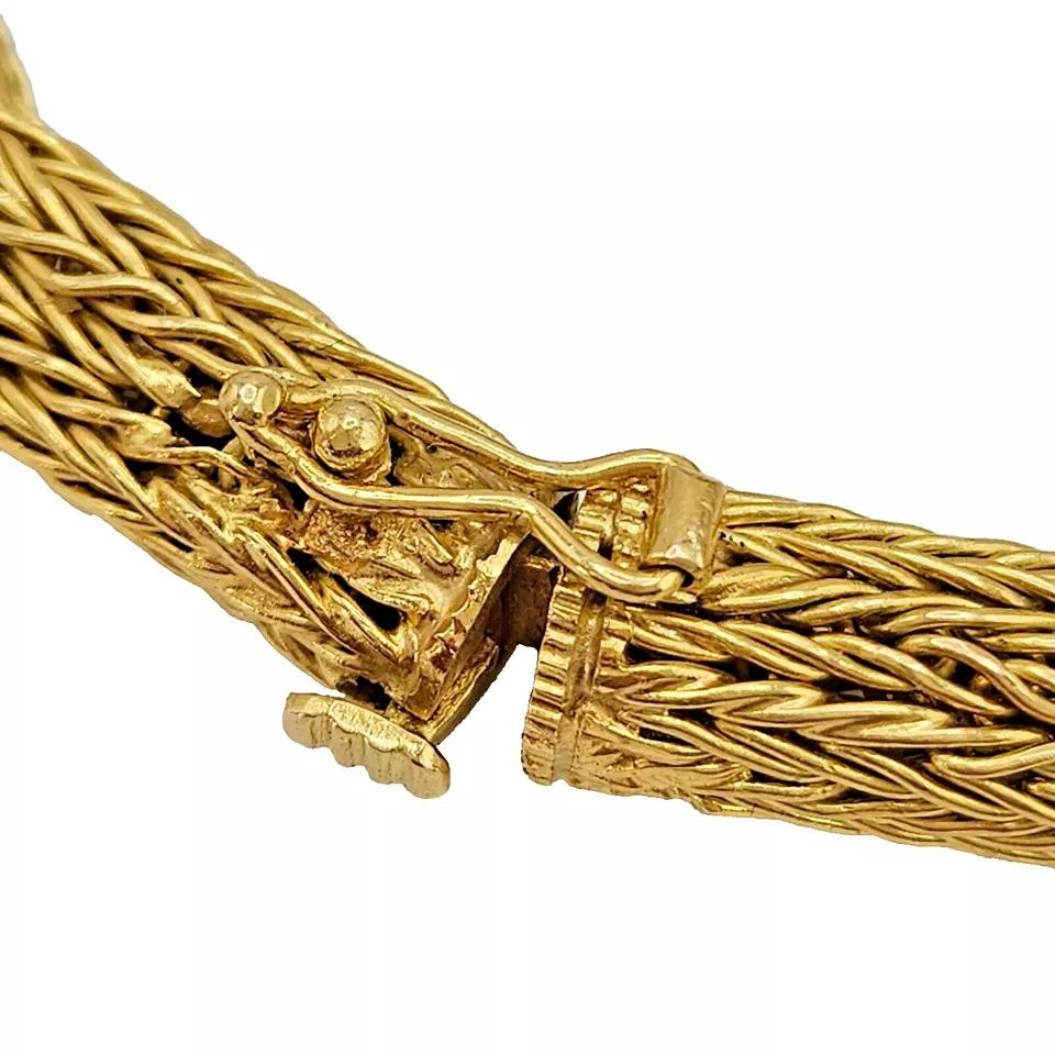 Ilias Lalaounis Chimera Bangle Bracelet in 18ct Yellow Gold, Rubies & Diamonds For Sale 7