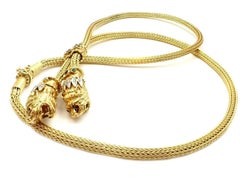 Ilias Lalaounis Chimera Diamond Sapphire Emerald Ruby Long Lariat Necklace