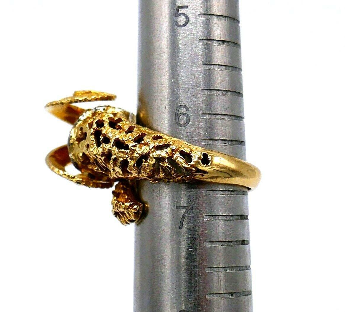 Ilias Lalaounis Filigree Yellow Gold Aries Astrological Ram Bypass Ring 3