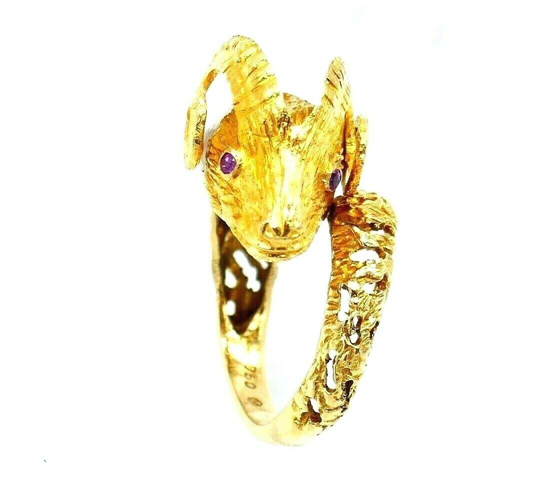 aries gold ring