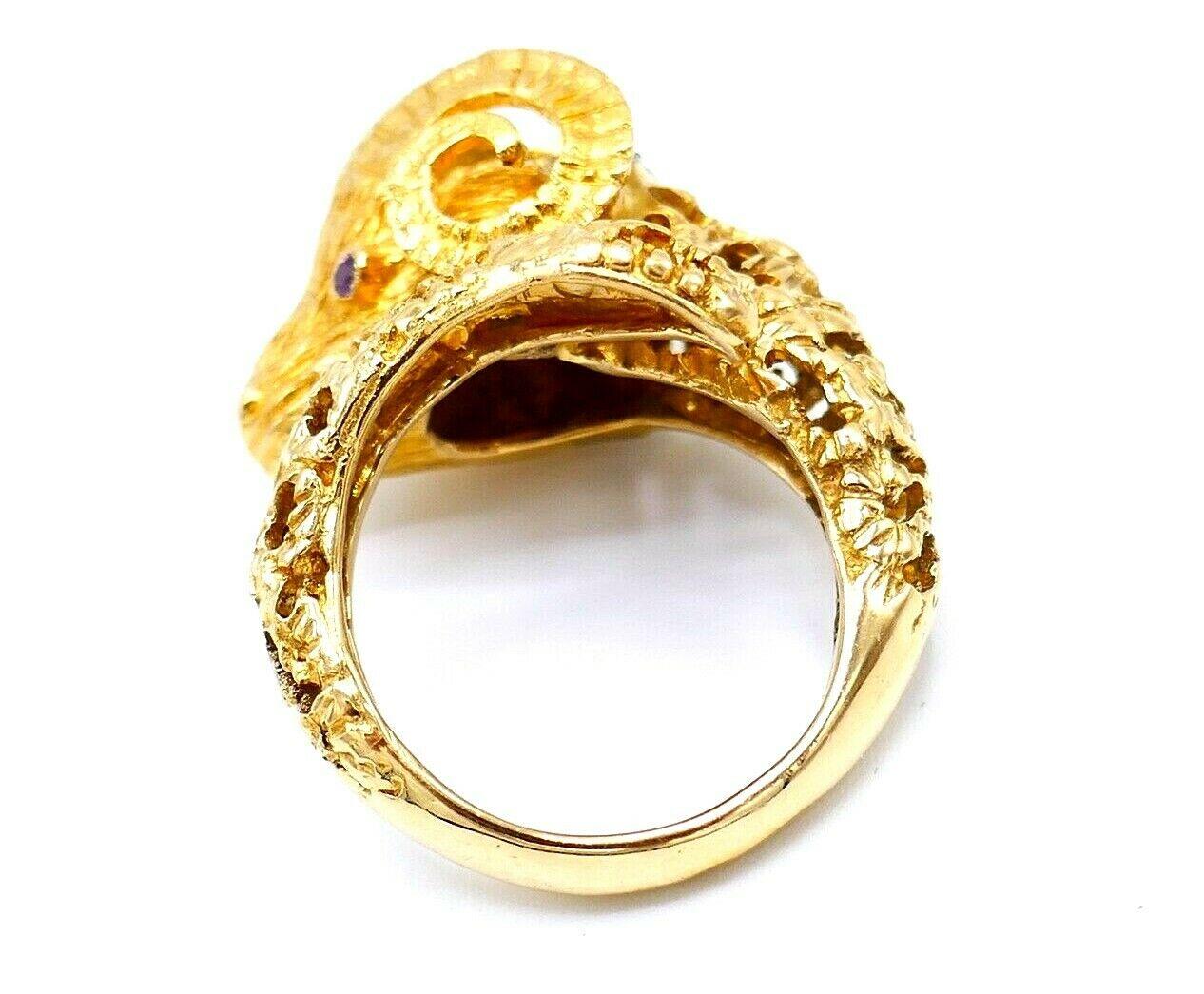 gold aries ring