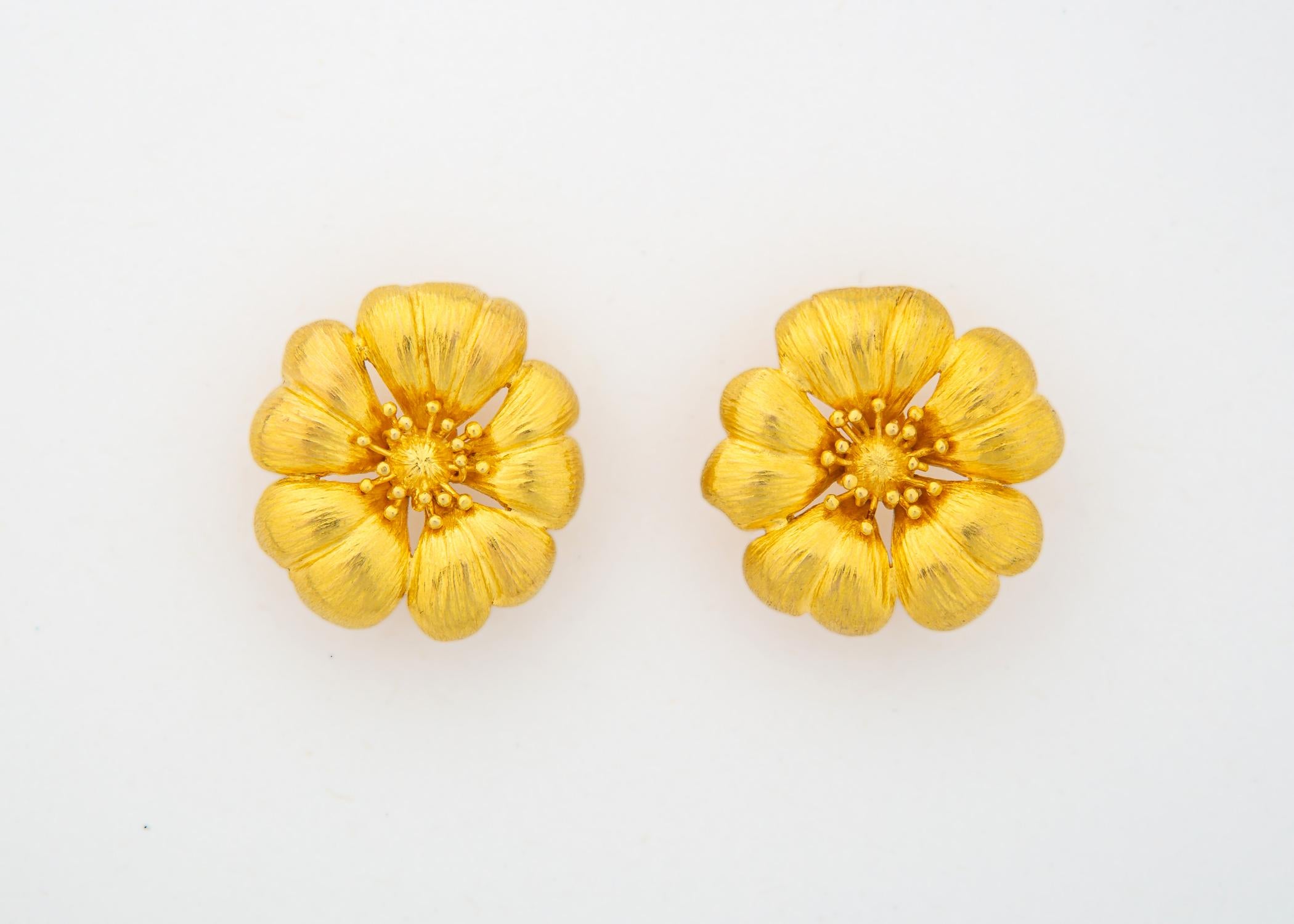 Daily Wear Gold Earrings Designs - South India Jewels