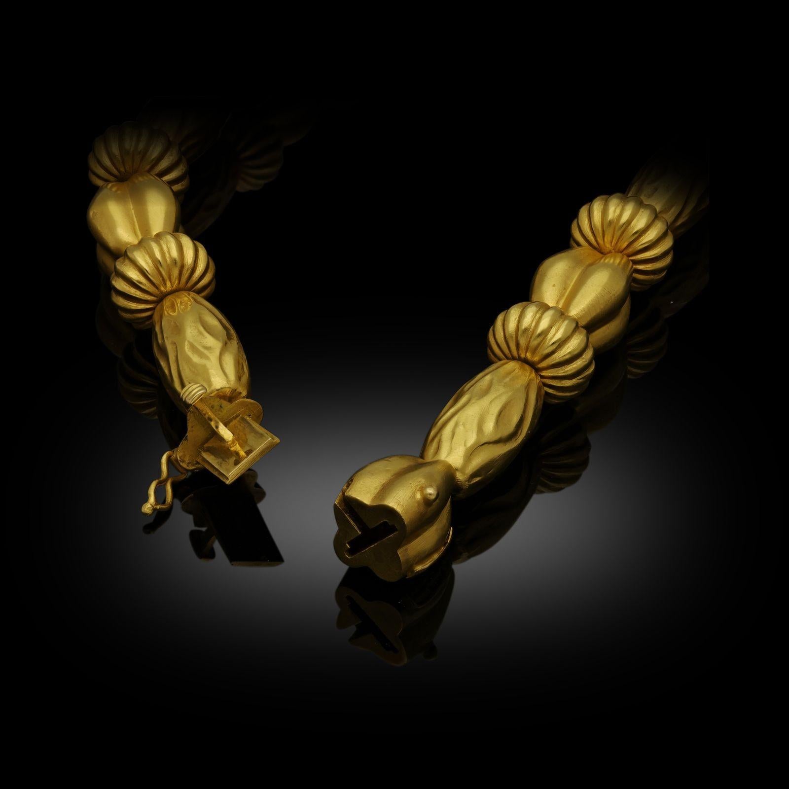 Ilias Lalaounis Collier de perles en or Rrom de la collection Minoan et Mycenaeen Bon état - En vente à London, GB