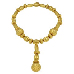 Ilias Lalaounis Gold Bead Necklace Rrom the 'Minoan and Mycenaean' Collection