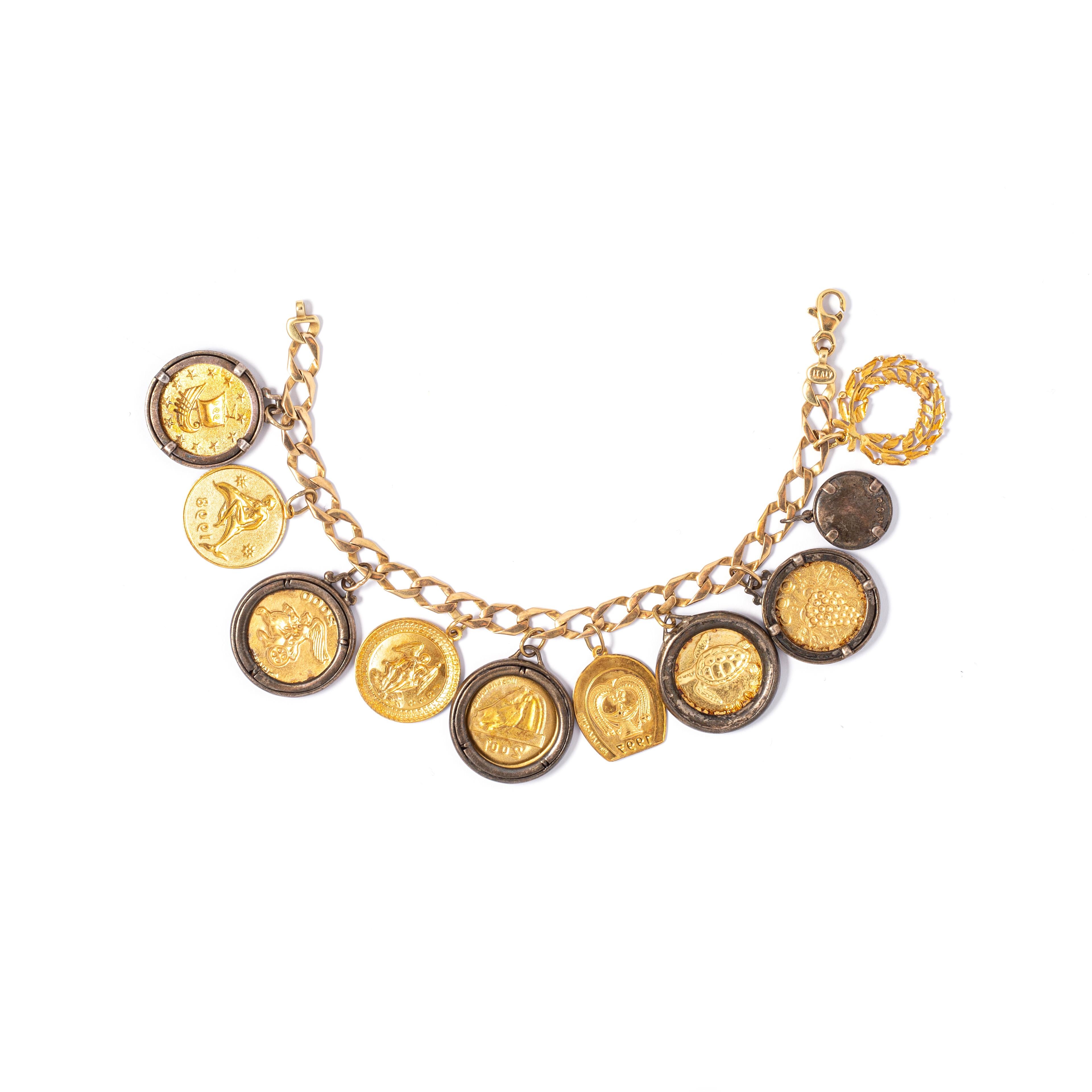 Ilias Lalaounis Gold Charm Bracelet In Excellent Condition In Geneva, CH