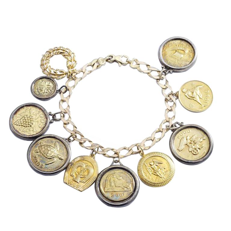 Ilias Lalaounis Gold Charm Bracelet