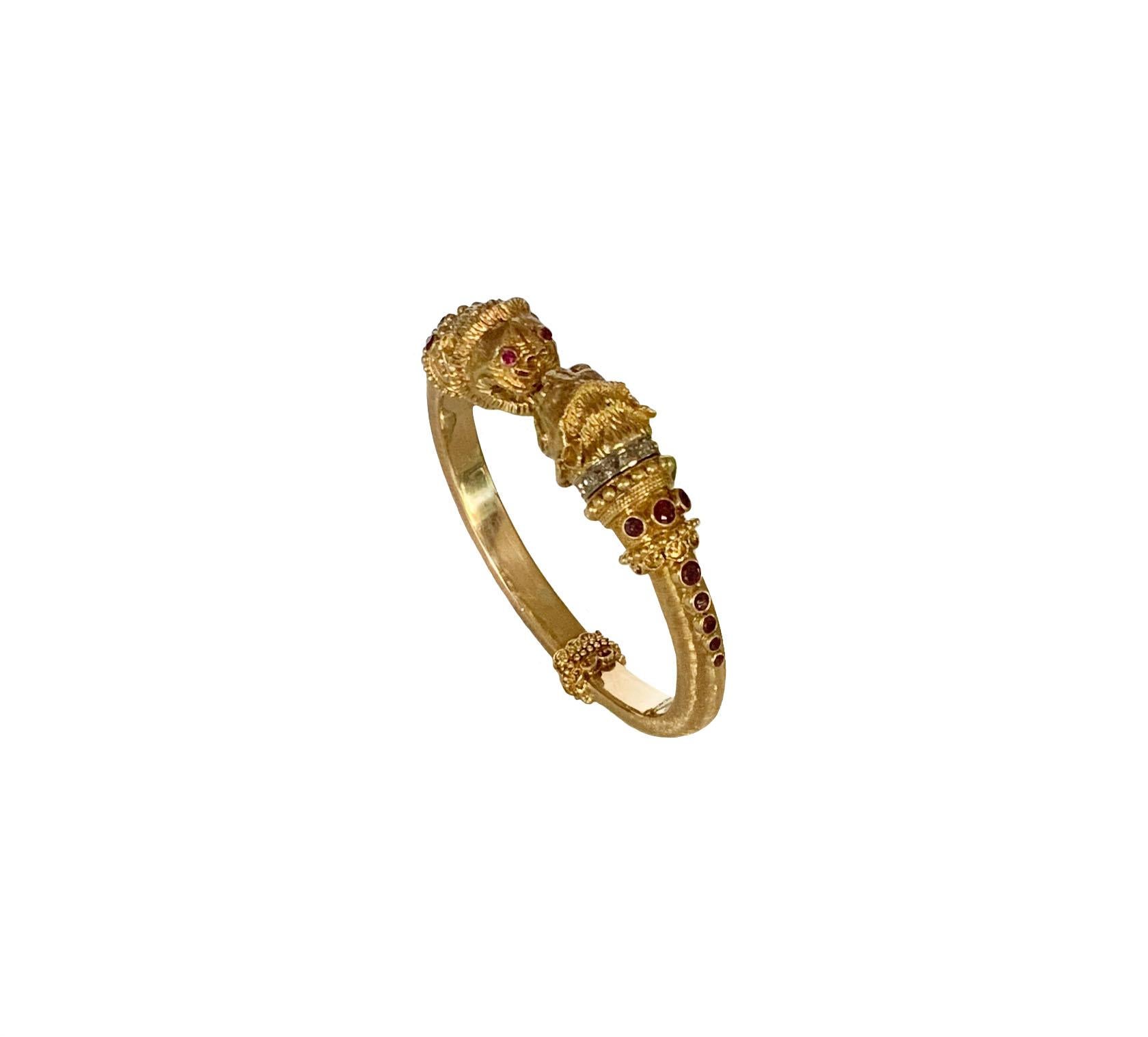 lion bangle bracelet