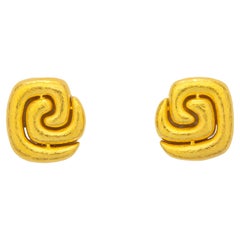 Ilias Lalaounis Gold Earrings