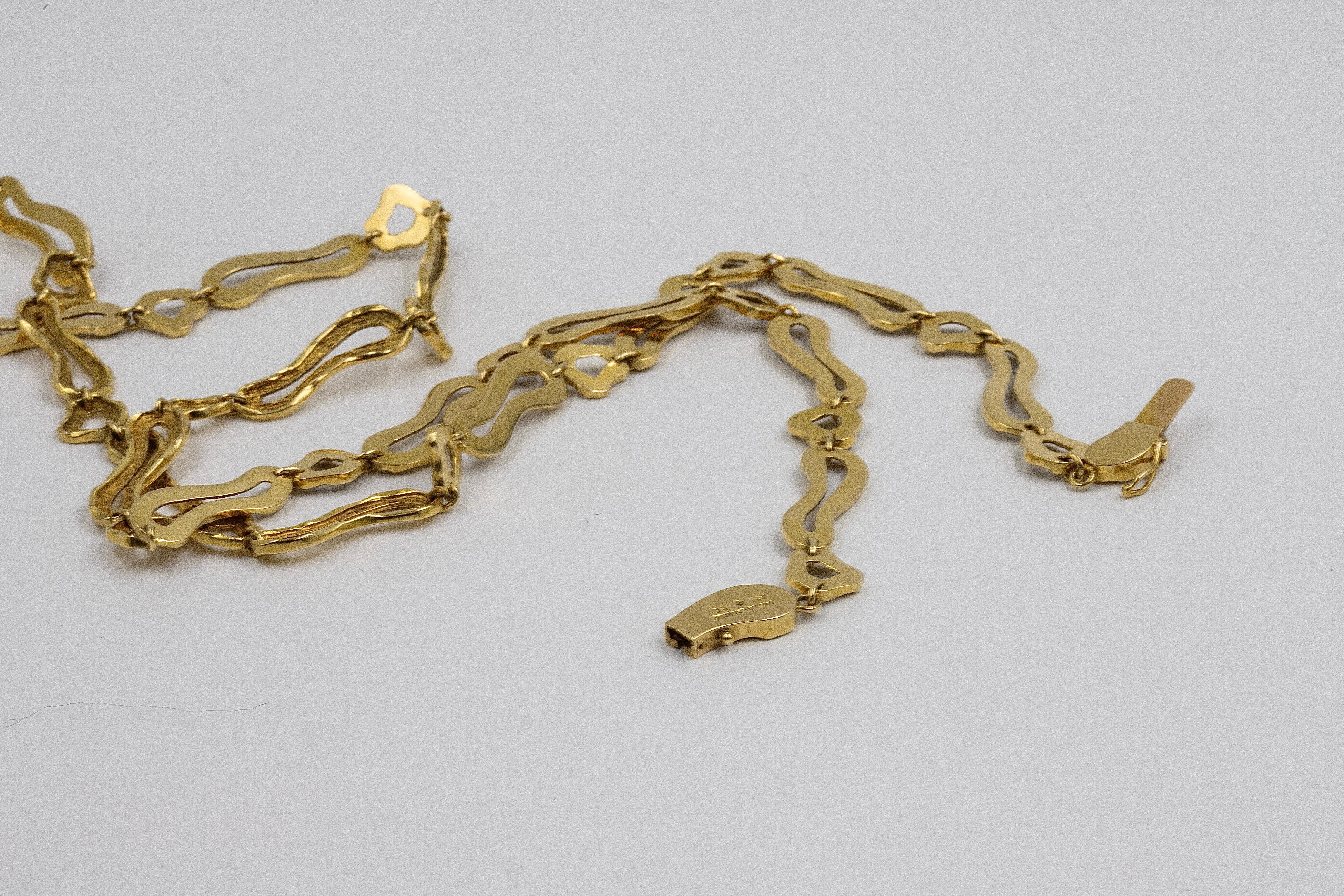 Ilias Lalaounis Gold Necklace  In Good Condition In Paris, IDF