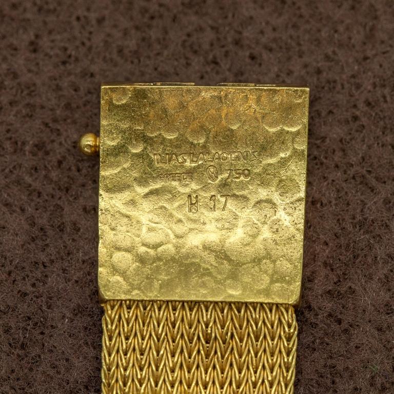 20th Century Ilias Lalaounis Greece Woven Band Bracelet in 18-Karat Gold