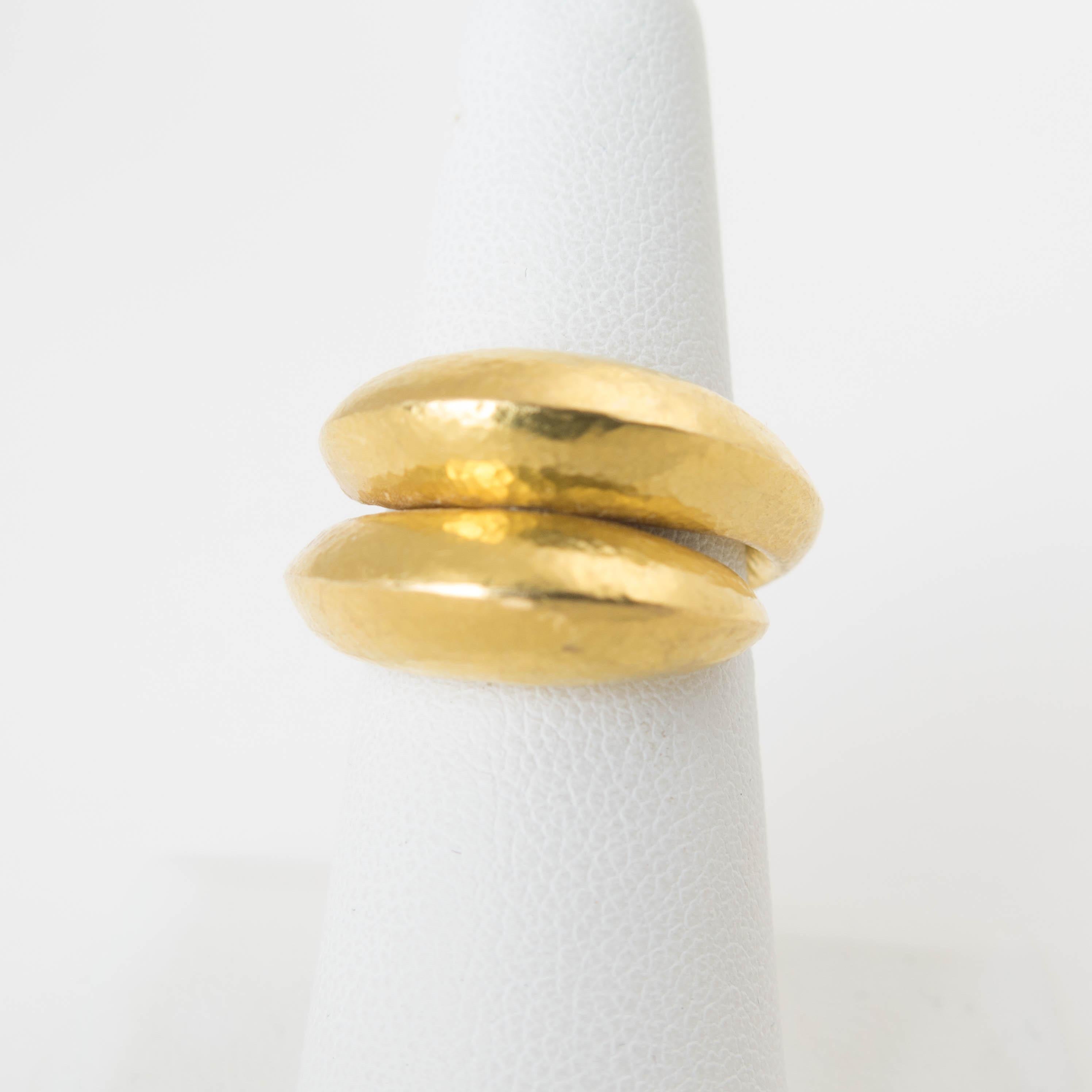 Ilias Lalaounis Hellenistischer gehämmerter 18k Goldring 1