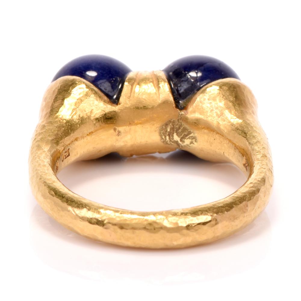 Ilias Lalaounis Lapis Lazuli 18 Karat Gold Ring 2