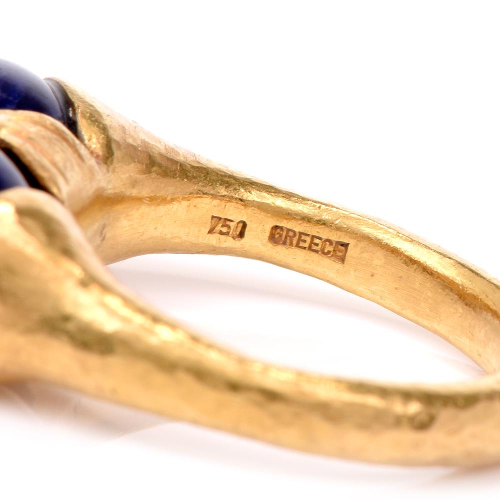 Ilias Lalaounis Lapis Lazuli 18 Karat Gold Ring 3