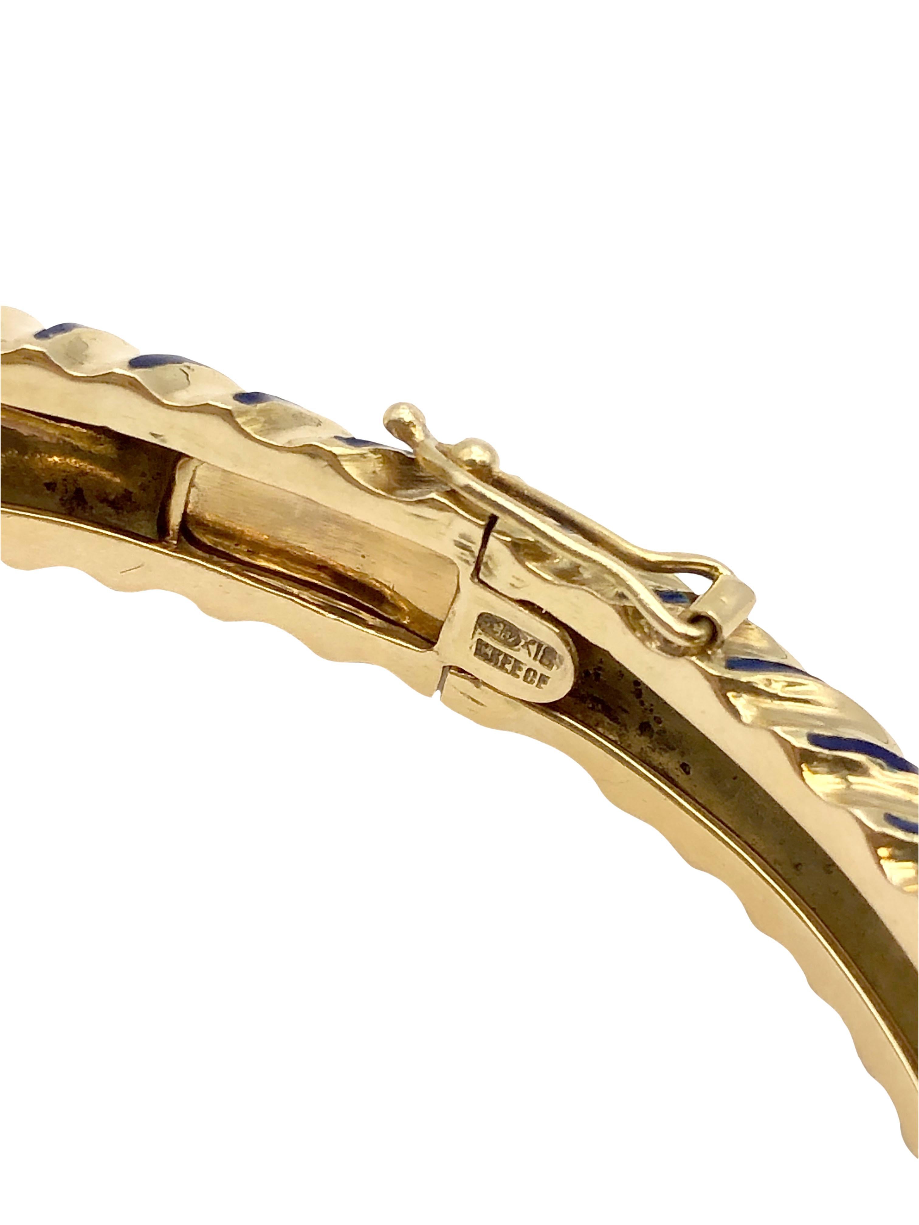 Women's Ilias LaLaounis Large Gold and Gem Set Chimera Bangle Bracelet