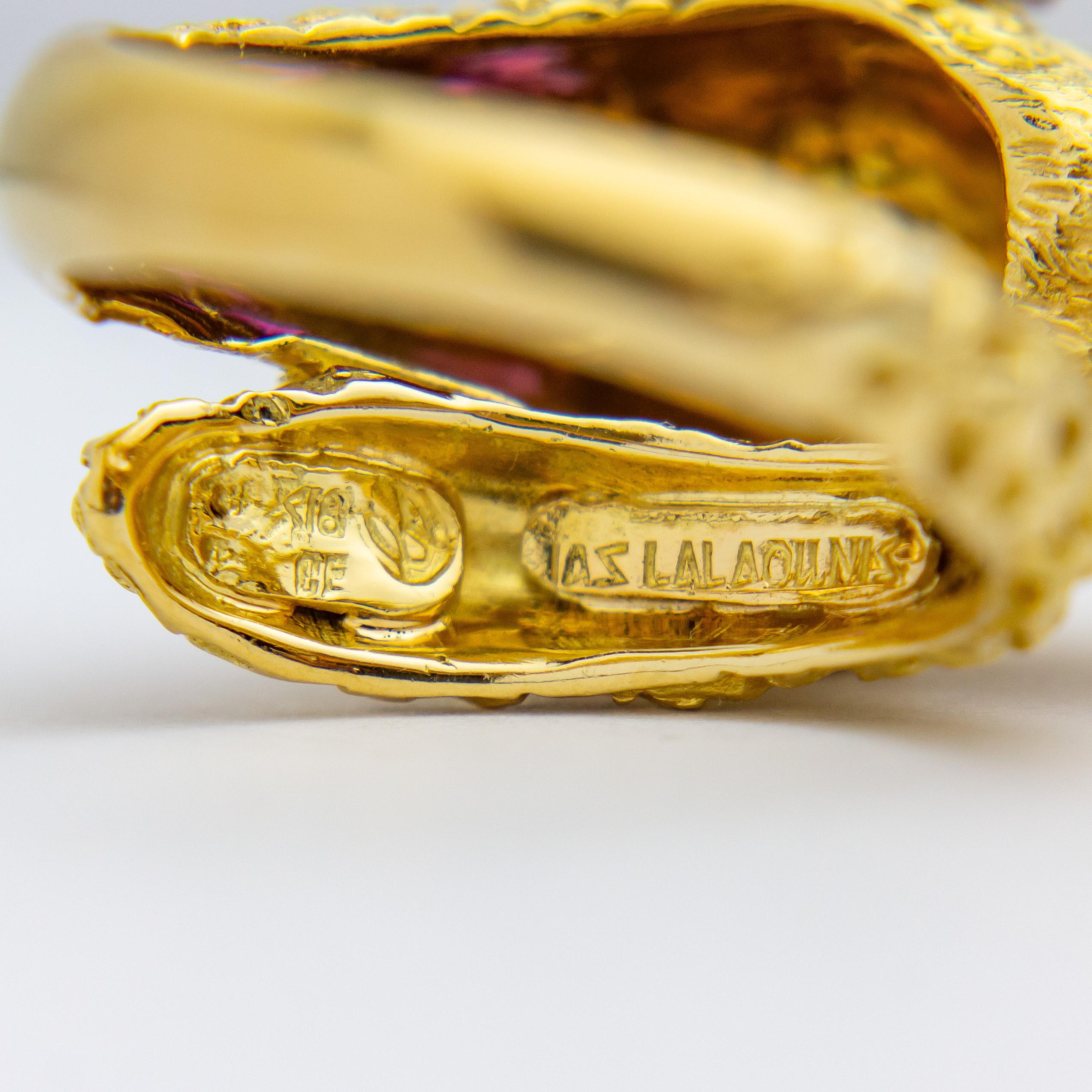 Ilias Lalaounis Ram Head Ring in 18 Karat Yellow Gold For Sale 1