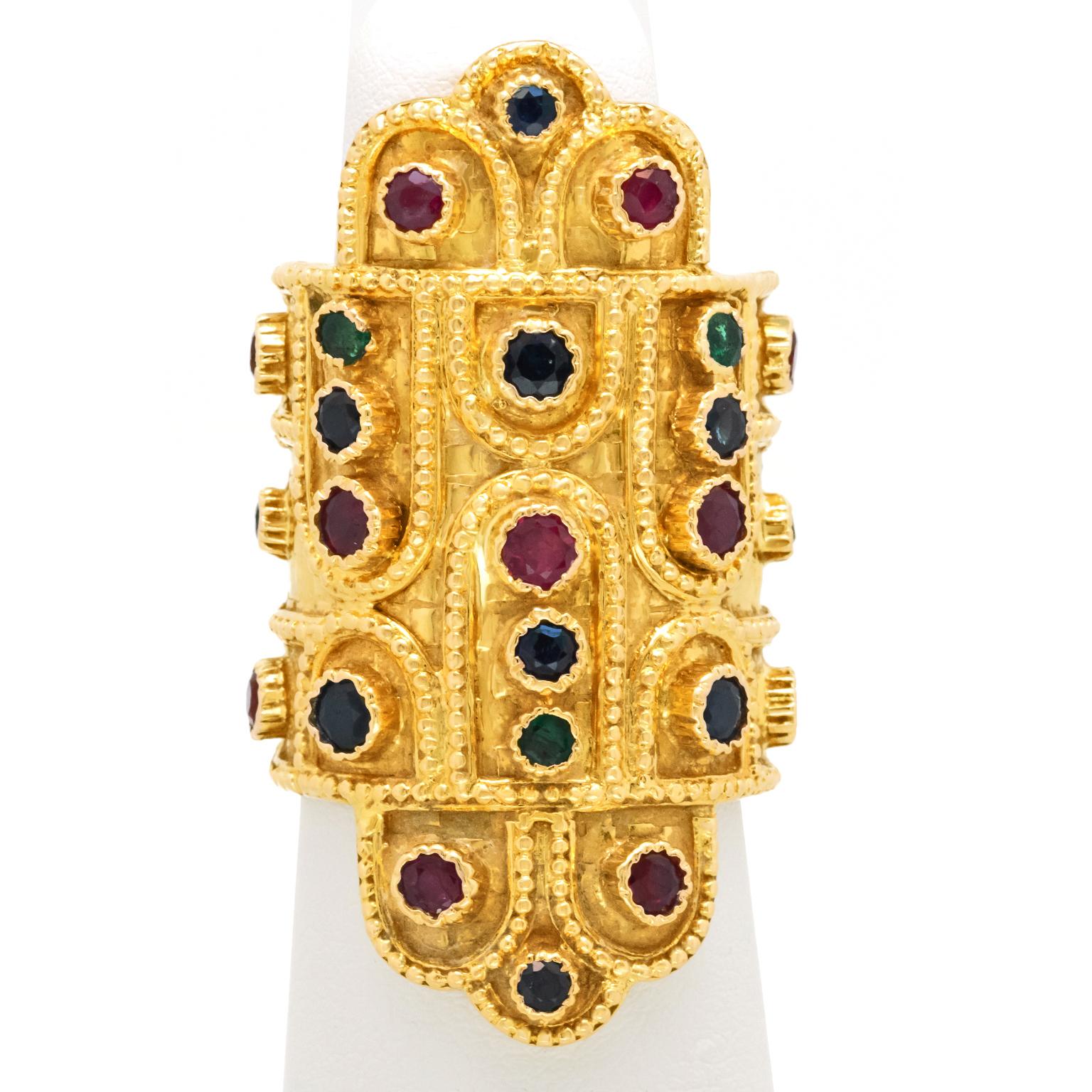 Round Cut Ilias Lalaounis Renaissance Revival Ring