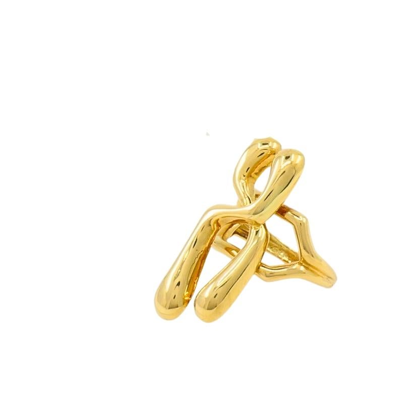 Bague Ilias Lalaounis en or 18k Motif chromosomique Excellent état - En vente à Beverly Hills, CA