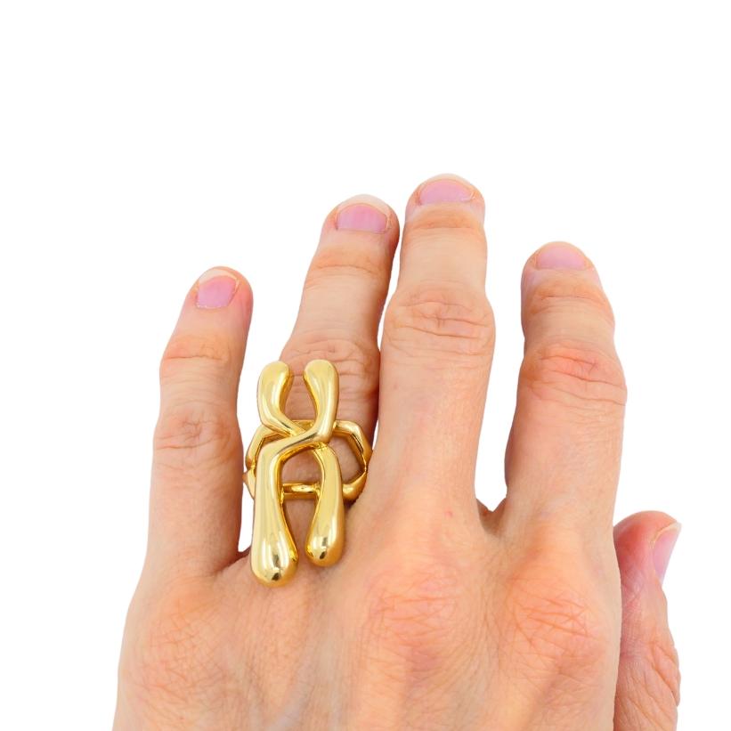 Bague Ilias Lalaounis en or 18k Motif chromosomique en vente 4