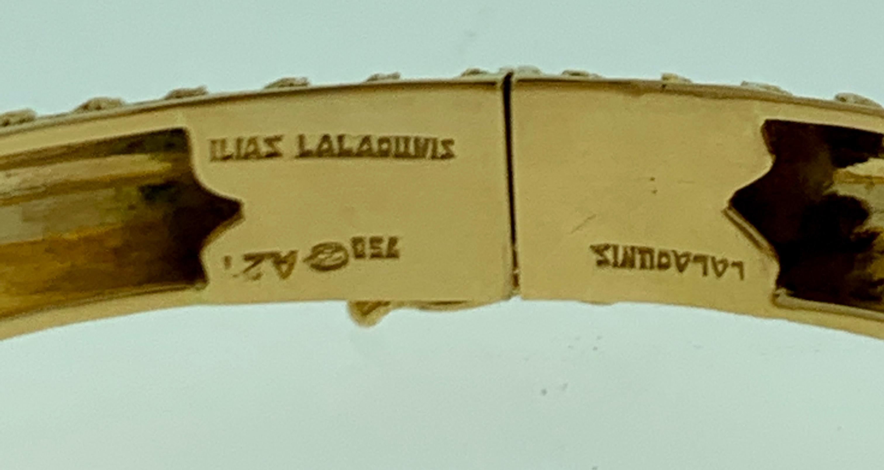 Ilias Lalaounis Bracelet jonc chimère en or jaune 18 carats, rubis et diamants 57 grammes 2