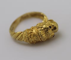 Ilias Lalaounis Ruby, Yellow Gold Chimera Ring