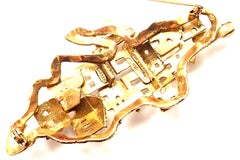 Ilias Lalaounis Santorini Yellow Gold Pin Brooch