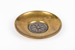 Ilias Lalaounis Signed Brass and Sterling Silver Trinket Dish