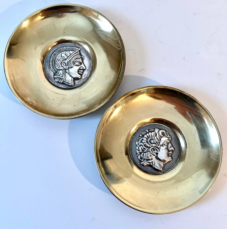 Ilias Lalaounis Solid Silver and Brass Satyr and Alexander the