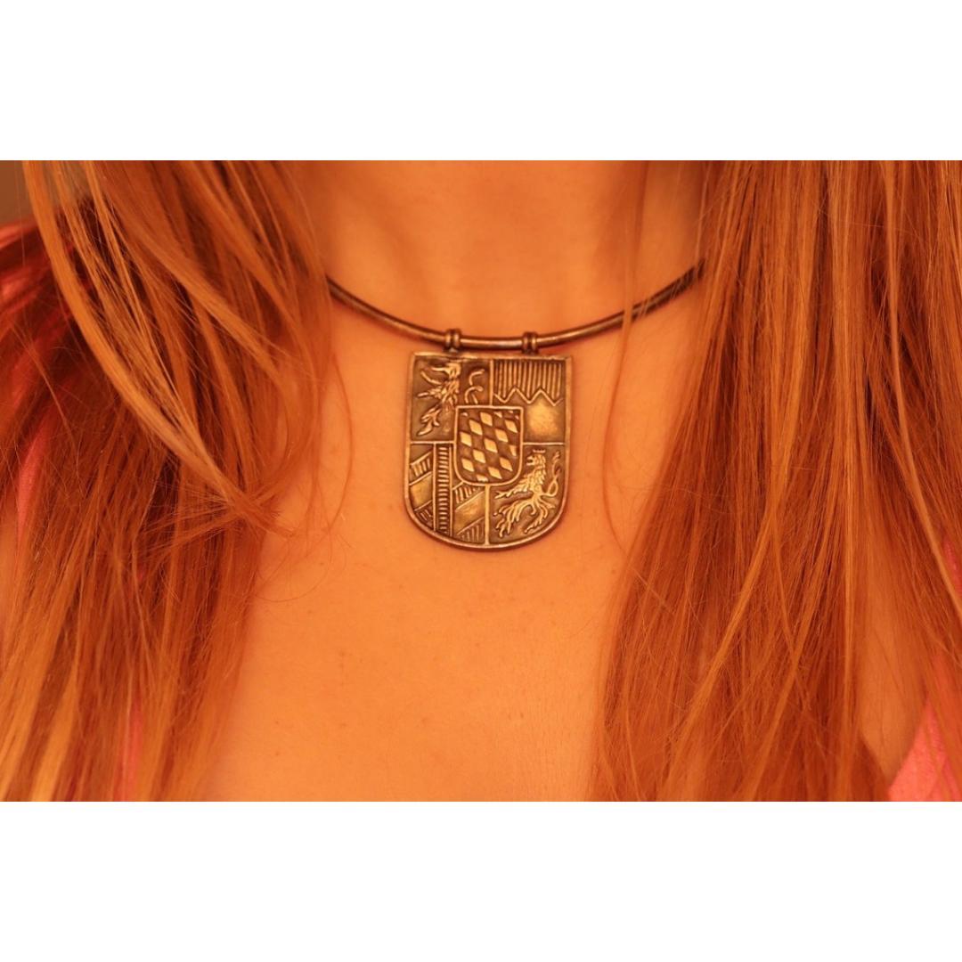 Ilias Lalaounis Sterlingsilber Wappenschild Chocker Halskette im Angebot 7