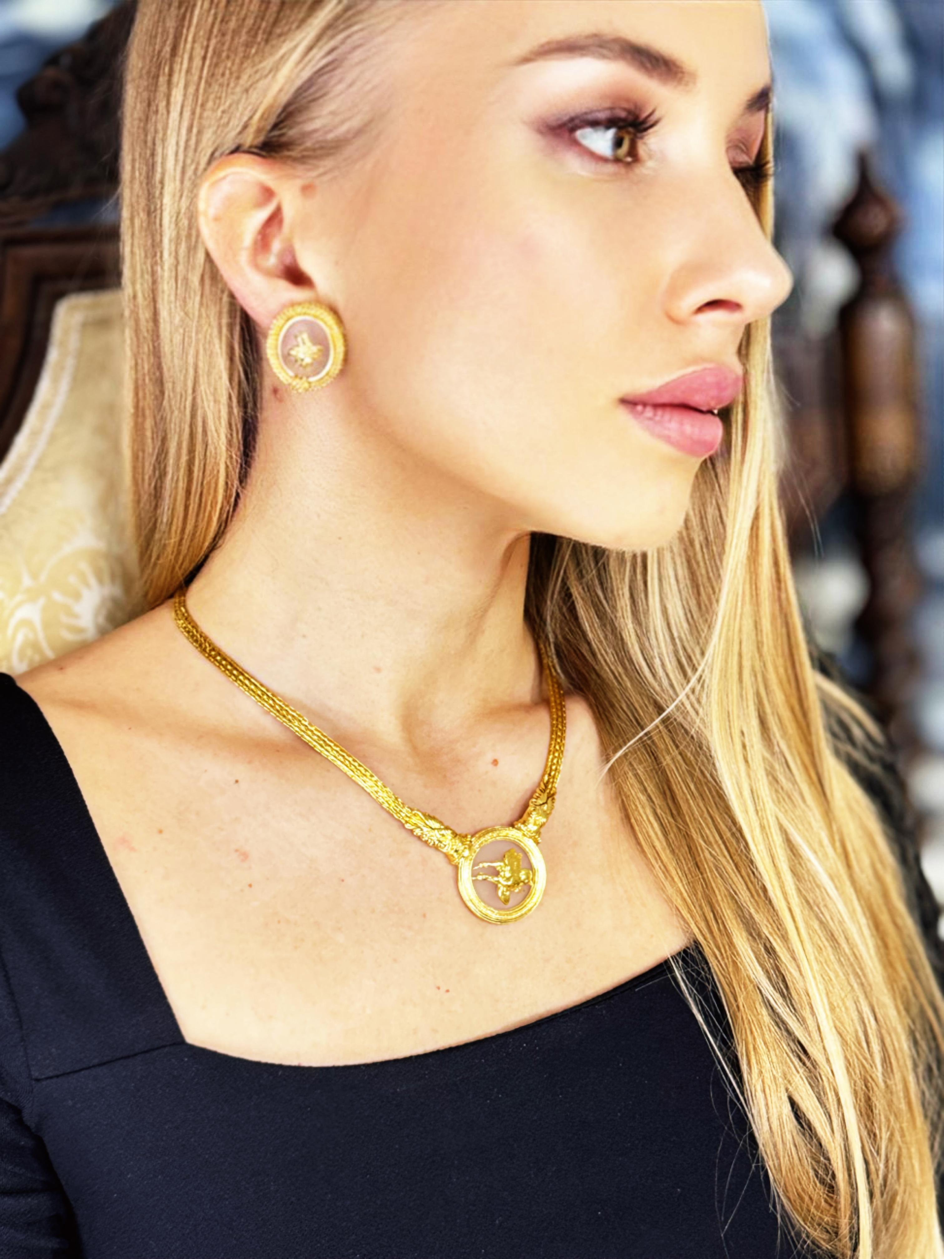Women's Ilias Lalaounis Vintage 18K Yellow Gold Necklace  For Sale
