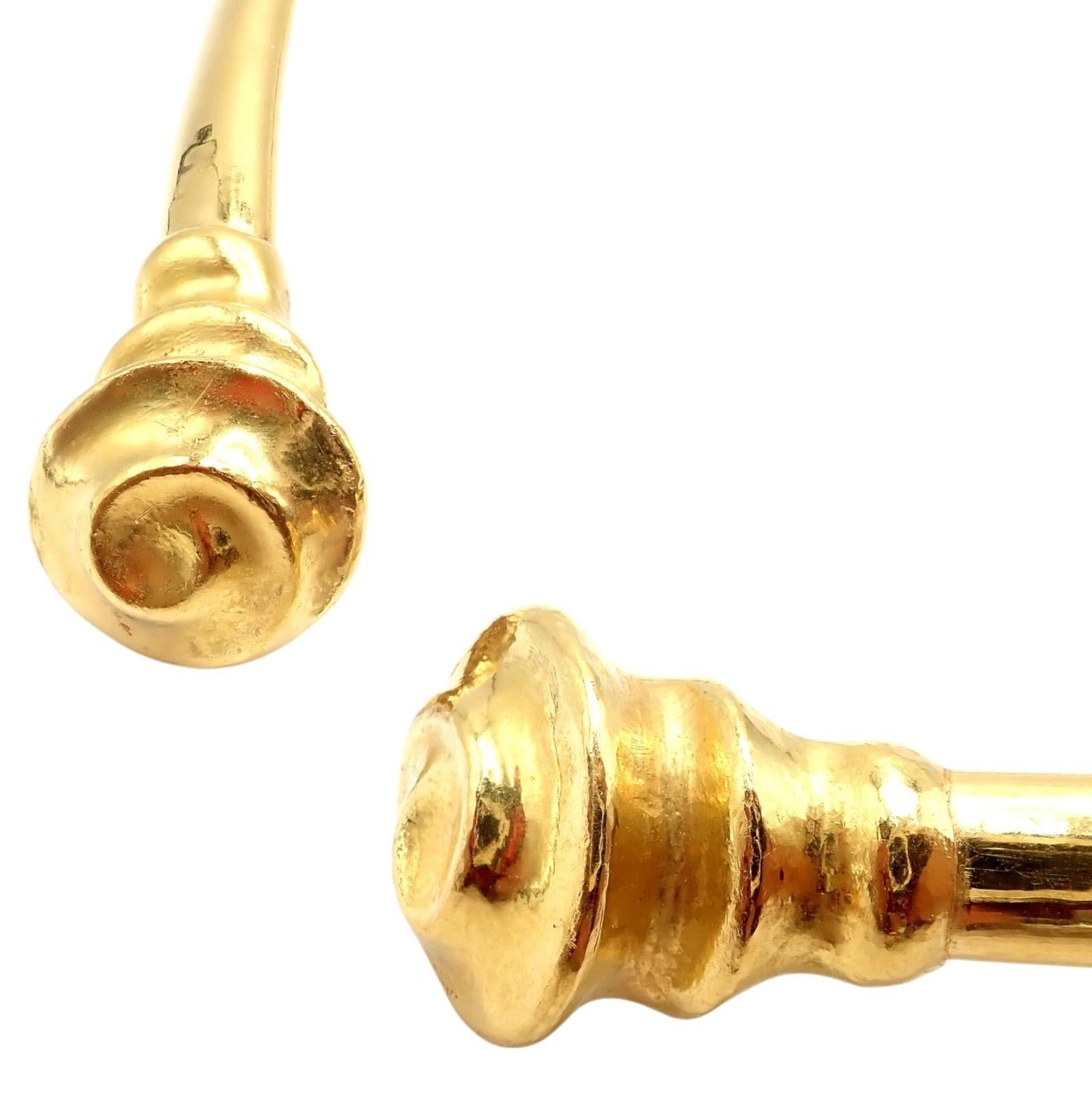 Collana Ilias Lalaounis Vintage con motivo a spirale e collare in oro giallo in vendita 3