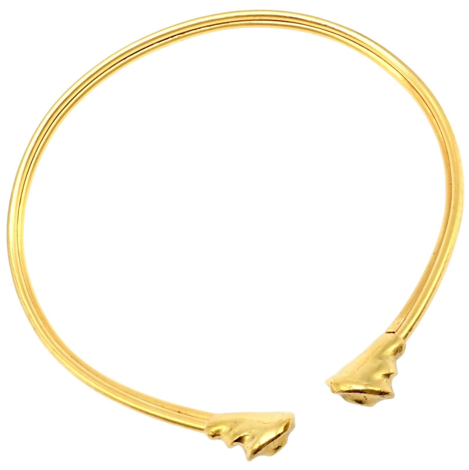 Collana Ilias Lalaounis Vintage con motivo a spirale e collare in oro giallo in vendita 4