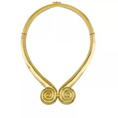 Ilias Lalaounis Yellow Gold Chestplate Necklace
