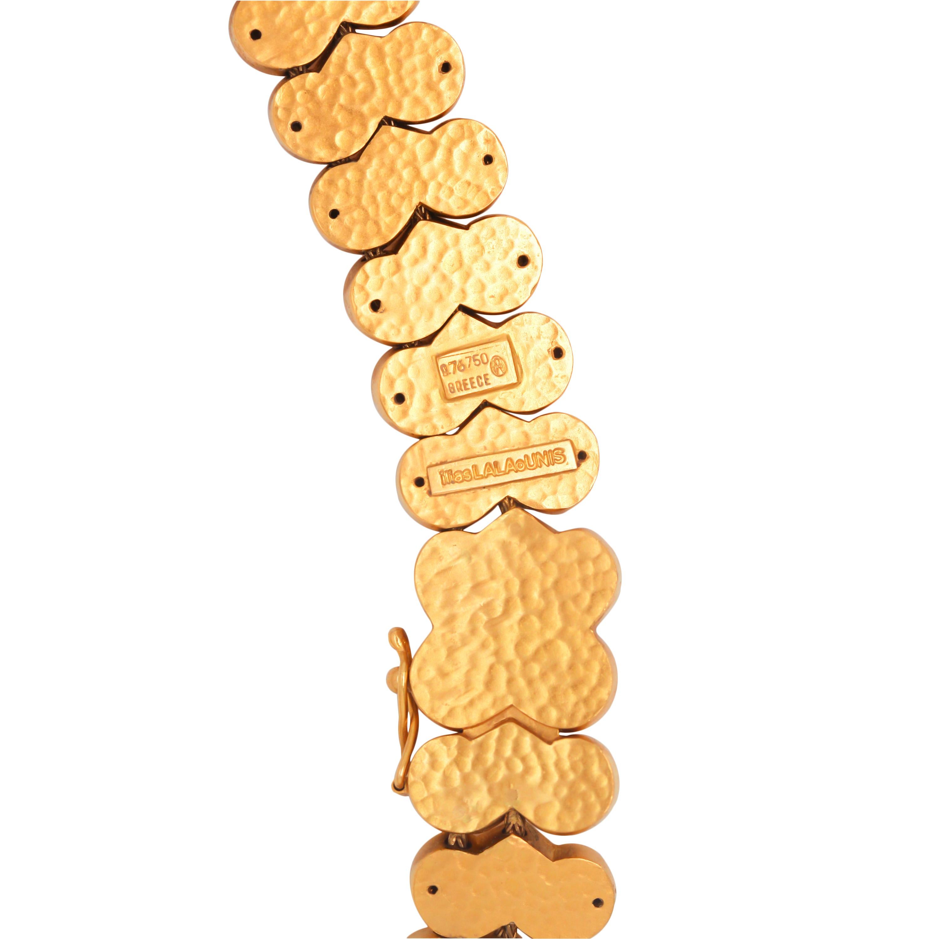 Ilias Lalaounis Parure collier et bracelet assortis en or jaune 3