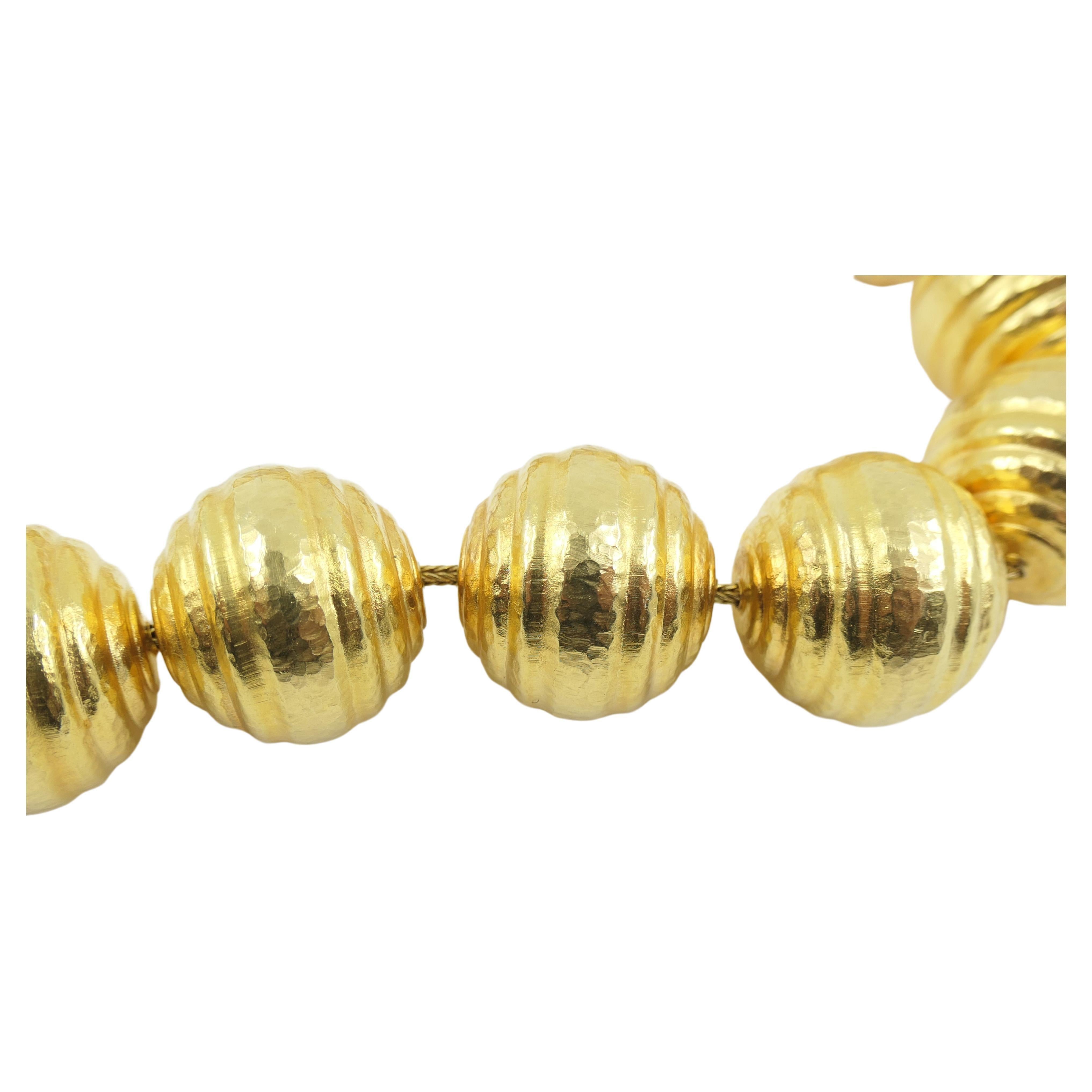 Ilias Lalaounis 18k Gold Ball Necklace Original Pouch 1