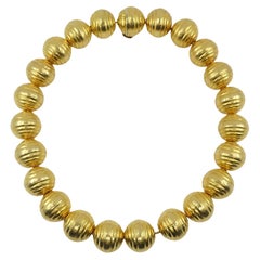 Ilias Lalaounis 18k Gold Ball Necklace Original Pouch